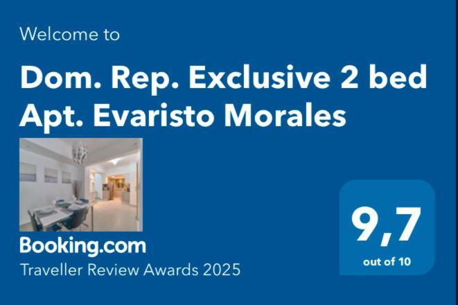 Dom. Rep. Exclusive 2 Bed Apt. Evaristo Morales Santo Domingo Exteriör bild